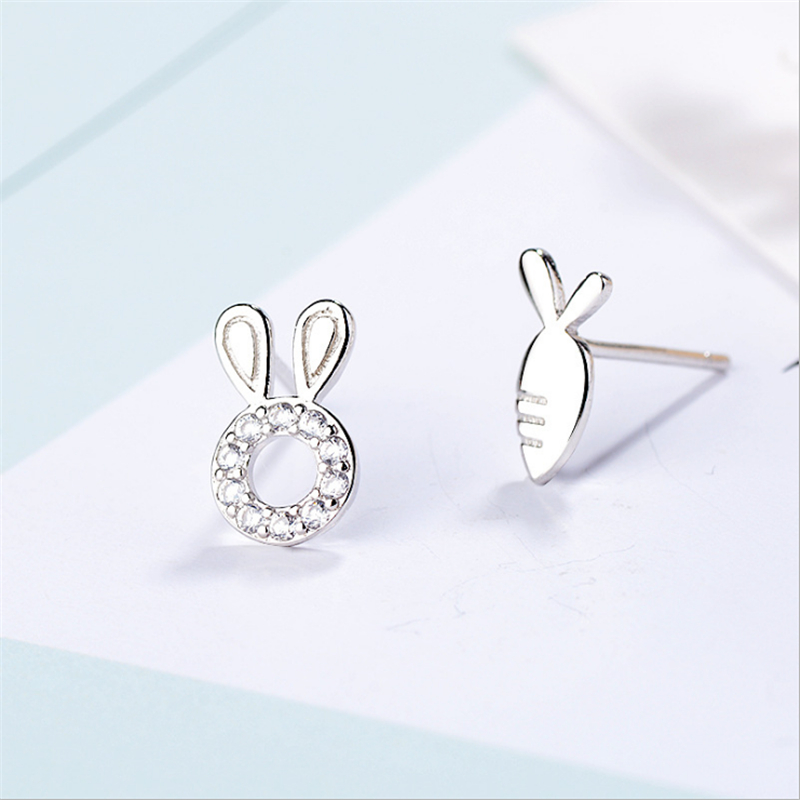 

Stud HEYLUOKE 100% Fashion Cute Small Stone Turnip Earrings Gift For School Girls Teen Lady