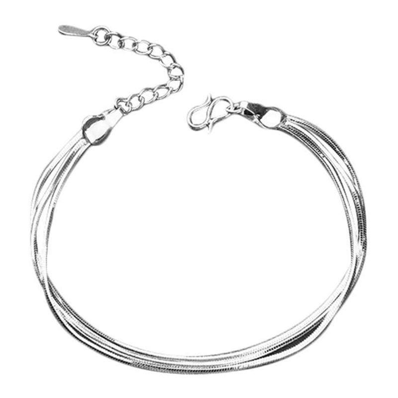 

Bracelet Women elegant smooth three oaks adjustable chain jewelry Romantic bracelet Gift of Love