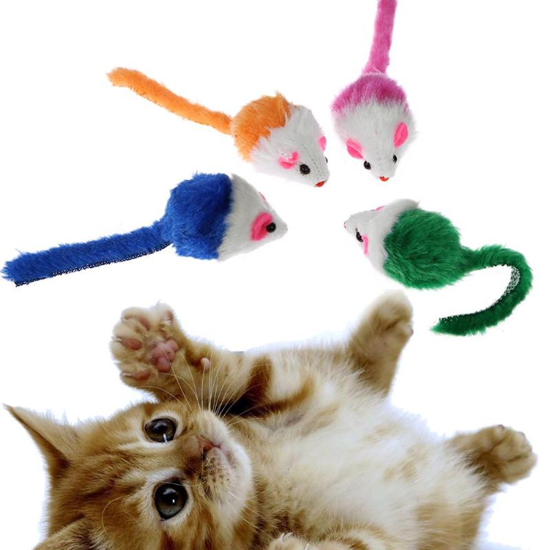 

10 Pcs False Mouse Pet Cat Toys Mini Funny Playing Toys For Cats Kitten Animal Interactive Toy Cat Products Pet Supplies