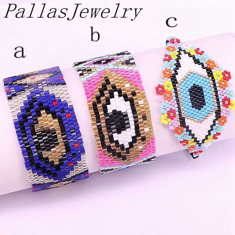 

5Pcs For Women charm Eye Bracelet 2020 Summer Lucky Eye Jewelry Bohemian Handmade Tassel