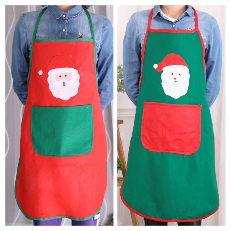 

Christmas decoration gifts Non-woven Christmas apron Bar waiter apron supplies