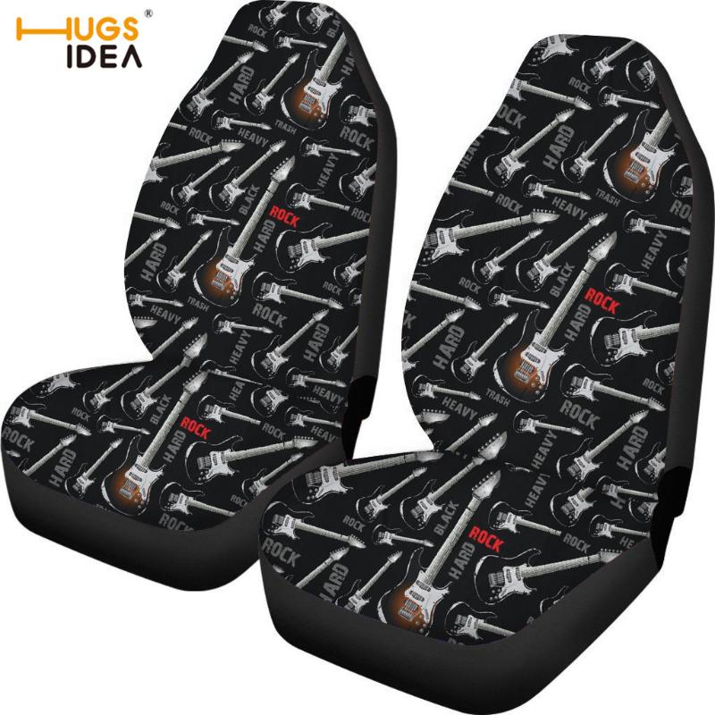 

HUGSIDEA 3D Guitar Car Seat Cover Music Lover Polyester Auto Protect Accessories for Seat Automotive Interior Necessary Case Bag