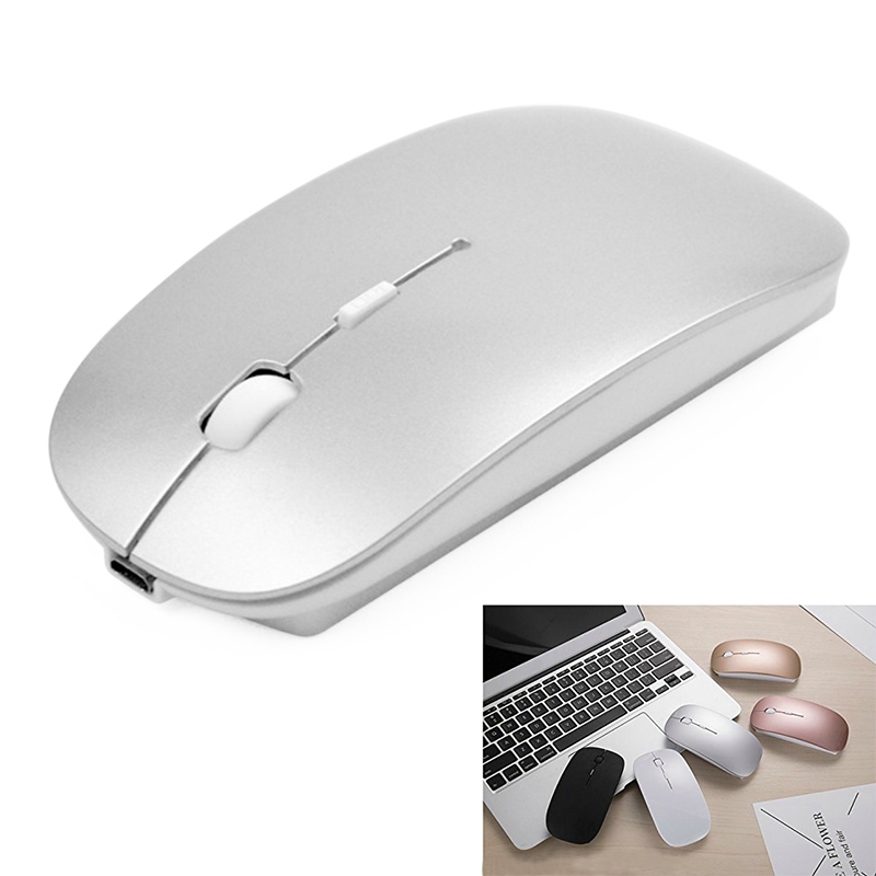 

Mobile Wireless Bluetooth Mouse Rechargeable Adjustable DPI Computer Mice for Notebook PC Laptop JR Deals