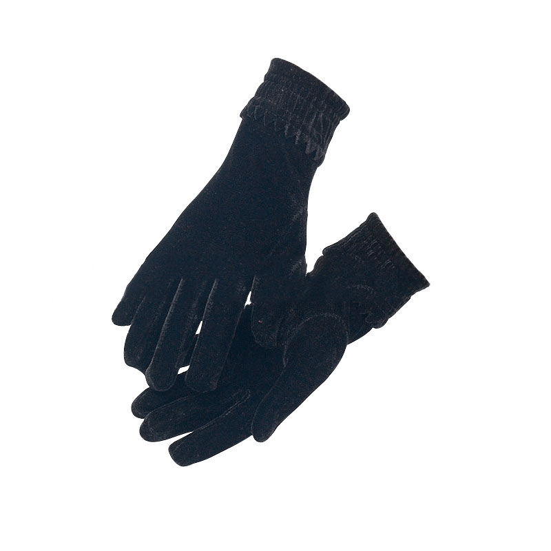 

1Pair NEW Velvet Female Short Warm Gloves Elastic Stretch Velours Classical Flannel Mittens Women Evening Party Gloves Elegance