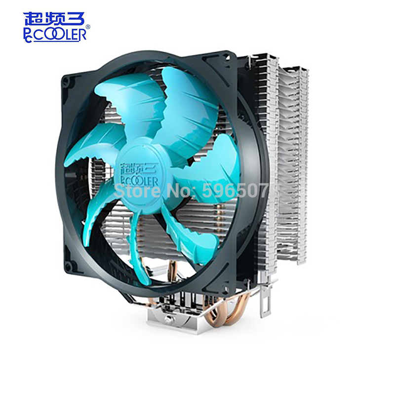 

Pccooler 2 heatpipe 120mm cpu cooling fan silent computer component Processor cooler Radiator for Intel LGA1155/1151 AMD AM4 AM3
