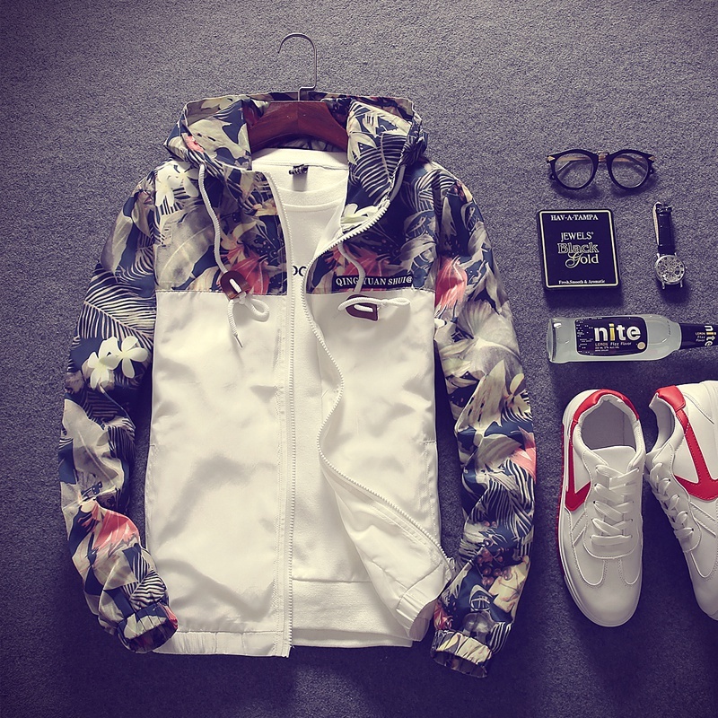

Men's Spring and Autumn Baseball Clothes, Slim Hat Shirts, Fashionable Jackets, Leisure Jackets, Autumn Clothes, Sky blue