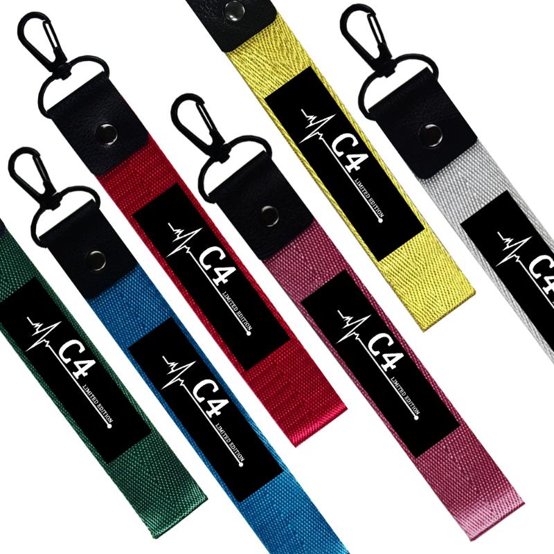 

New Car Keychain Jewelry Keyring Key Straps Phone Lanyards For Citroen C4 grand picasso cactus key coupe radio C 4 Accessories
