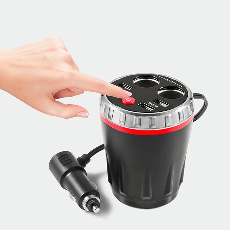 

4 USB Car Wireless Fast Charger 2.1A FM Transmitter Bluetooth Radio Adapter AUX MP3 Player FM Modulator with Hands-free Speaking