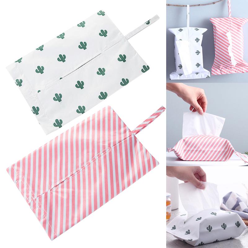 

Creative Cartoon Cloth Tissue Case Box Bath Living Room Car Hanging Napkin Paper Storage Bag Paper Container Home Decoration
