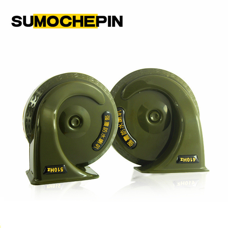 

Speed Friction Car Sticker Snail Trumpet Car Motorcycle Anti-Water 12V Voice Super Loud Whistle Electric Trumpet Dual Tone