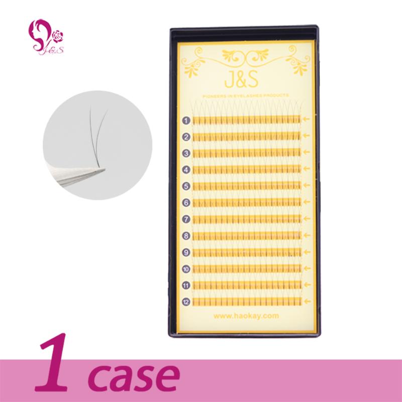 

Jeyelash eyelash] 2D premade fans heat bonded eyelash extension professional 0.07mm false mink lashes