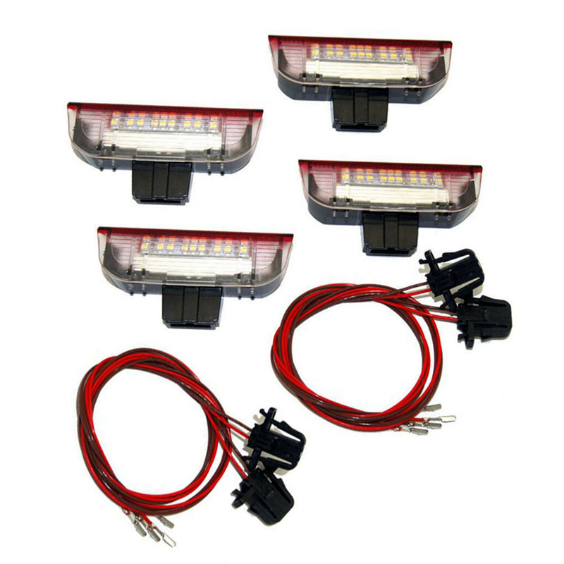 

4Pcs Car LED Door Warning Light Welcome Projector for 6 7 5 6 B6 B7 CC Scirocco