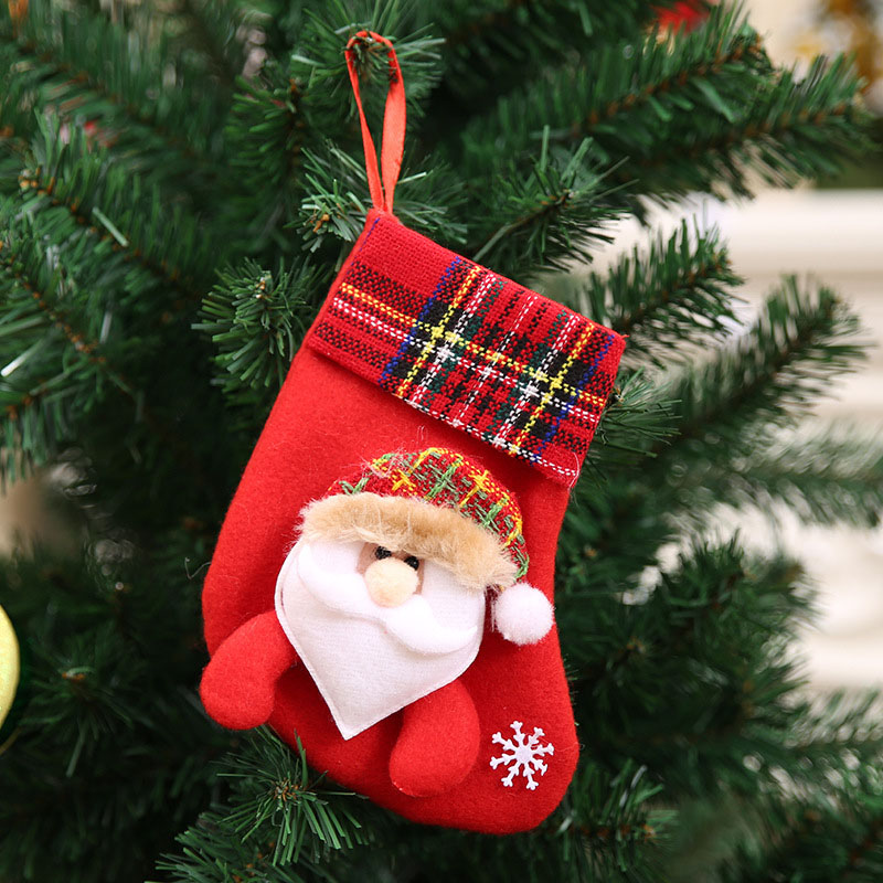 

Cutlery Set Pouch Christmas Socks Style Bag Dining Table Kitchen Decorations