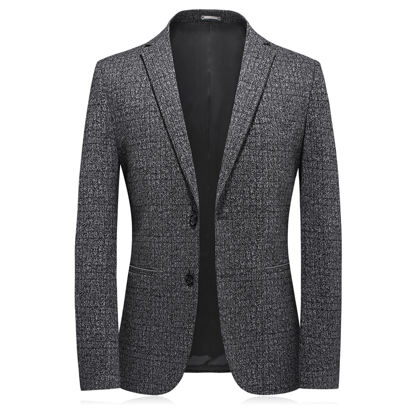 

Suit men autumn 2020 new men' business casual suit young and middle-aged stretch single west wedding dress, Gray
