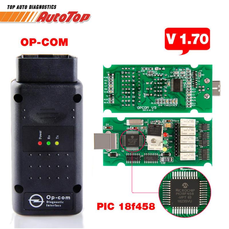 

Best OP COM ODB 2 V1.70 OP COM V5 Autoscanner OPCOM for Firmware V 1.70 With PIC18F458 OP-COM for OBD2 Scanner