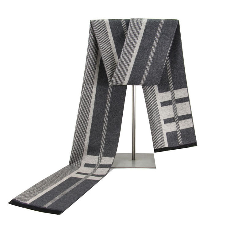 

Direct sales fashion wear and match decorative fashion contrast scarf business casual cashmere warm scarf men
