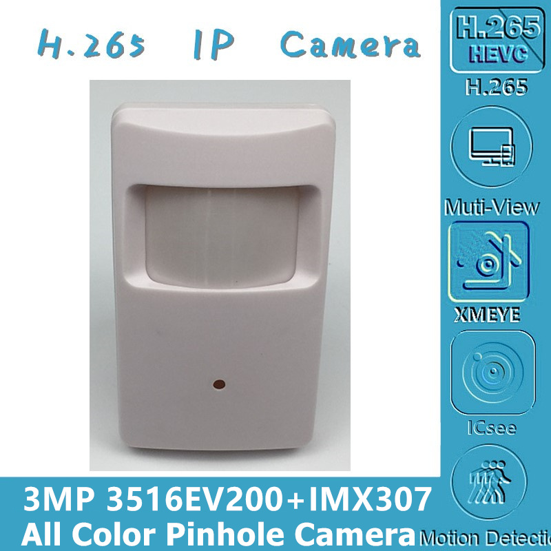 

Sony IMX307+3516EV200 H.265 Mini Box IP Camera 3MP 3.7mm Low illumination All Color Onvif CMS XMeye P2P Motion Detection RTSP