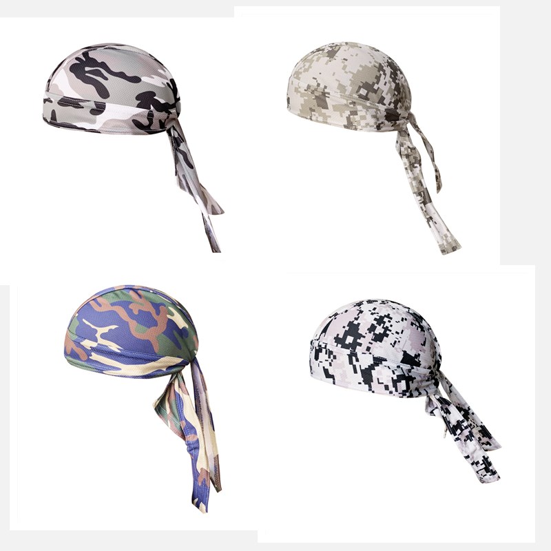 

Quick Dry Camouflage Cycling Cap Head Scarf Summer Running Riding Bandana Headscarf Ciclismo Pirate Cap Headband Men Head Scarf