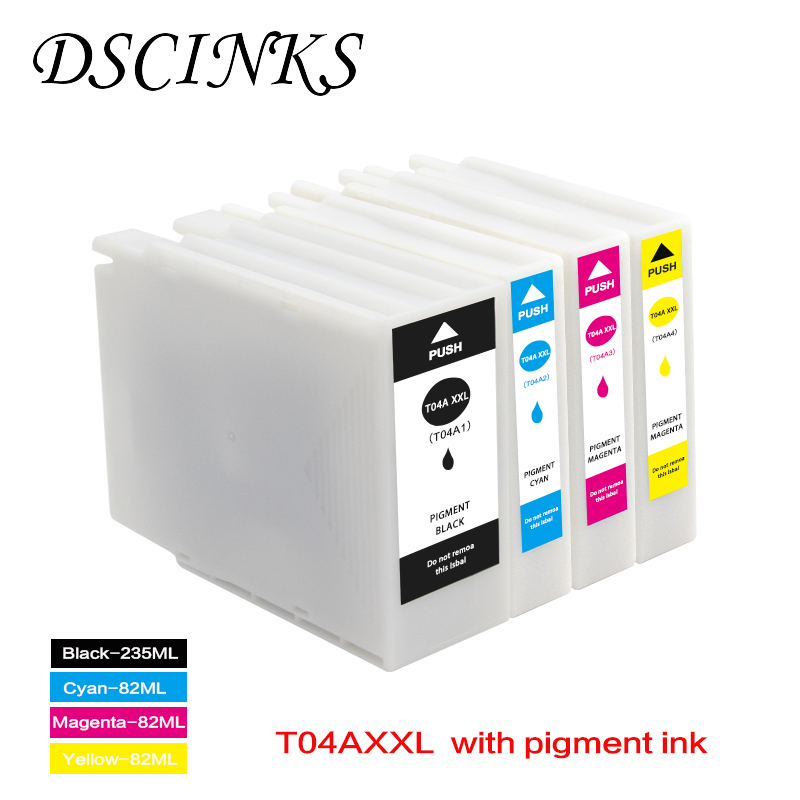 

T04AXXL T04BXL T04A1 T04B1 compatible ink cartridge with pigment ink for WorkForce Pro WF-C8190 C8690 C8610 printer