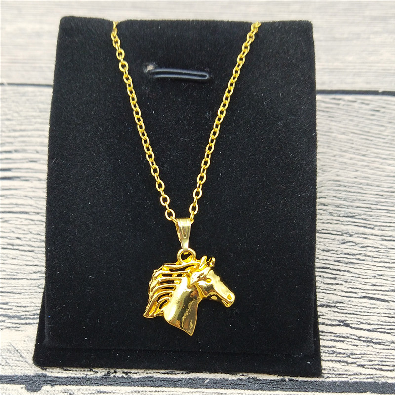 

New Horse Necklace Trendy Style Horse Pendant Necklace Women Fashion Pet Jewellery