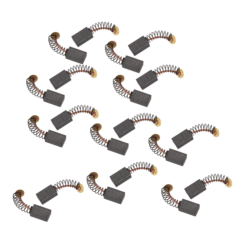 

HOT-20x Electric Drill Motor Carbon Brushes 12x8x5mm Black+gold