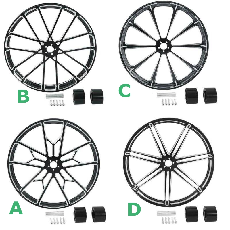 

Motorcycle 18'' 21'' 23'' 26'' 30'' Front Wheel Rim Wheel Hub Dual Disc For Touring 2008-2020