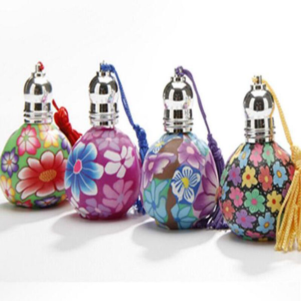 

Wholesale 15ml Empty Polymer Clay Essential oil Roll On Perfume Bottle Car Hang Decoration
