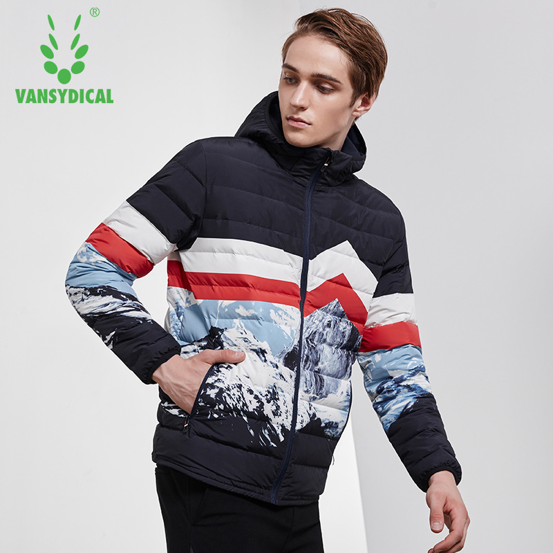 

Brand Winter Sports Down Coat Men Printed Running Jacket Outdoor Workout Hoodies Thermal Windproof Fitness Jogging Sportswear, Me1821801