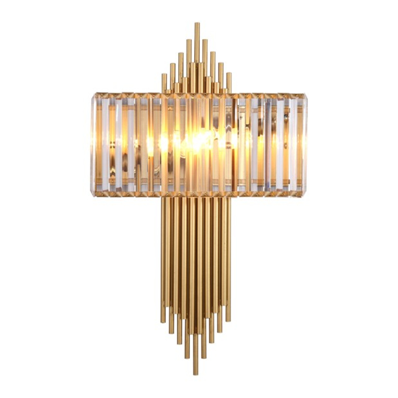 

Gold Crystal Wall Lighting Lamp Luxury Modern Bedroom LED Lustres De Cristal Home Indoor Lighting Fixtures