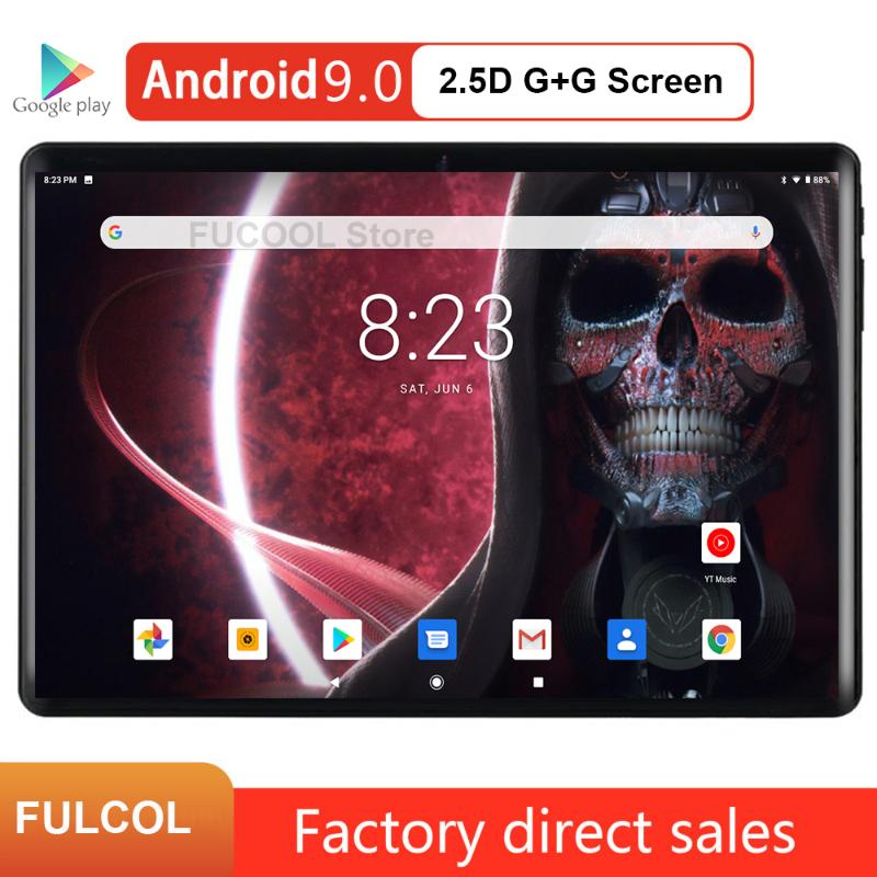 

Newest 10 inch Tablet Android 9.0 Dual SIM Dual Camera Tablette 32GB Wifi Bluetooth Android Tablets PC with GPS Phone Call, Black