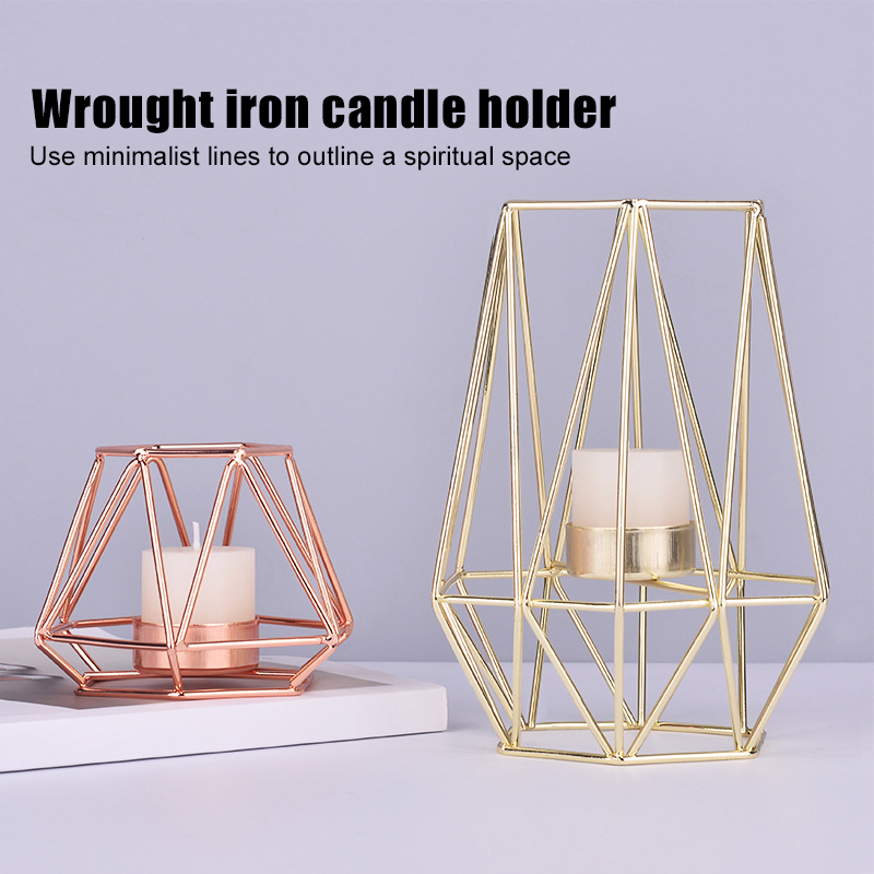

Newly Wedding Geometric Light Holder Candle Holder Candlestick for Home Decoration
