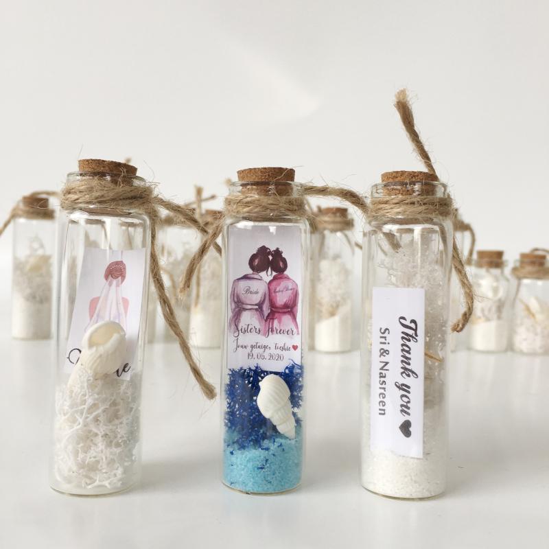 

Party Favor 24pcs Personalized Wedding Engagement Bridal Baby Shower Return Gifts Bride To Be Bridesmaid Gift Wish Bottle For Guests