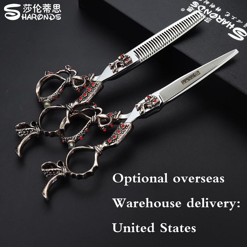 

Sharonds 6 Inch Japan 440c Professional Hairdressing Scissors Hair Scissors Cutting Thinning