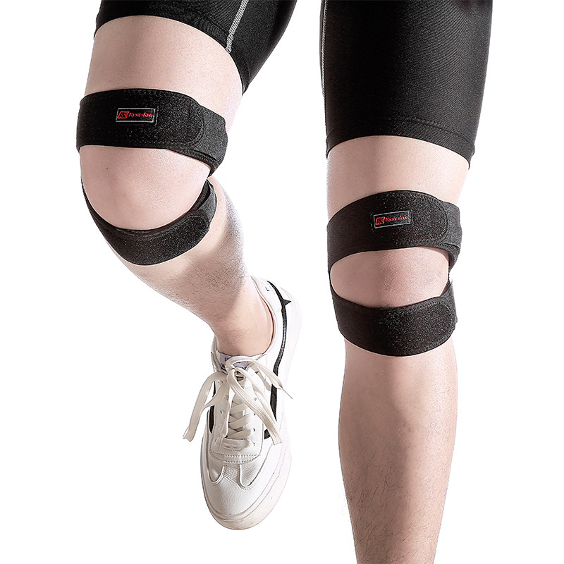 

Adjustable Knee Protector with Double Buckle Patella Guard Belt Strap Brace Running Basketball Football Sports Knee Protector, 1 pcs