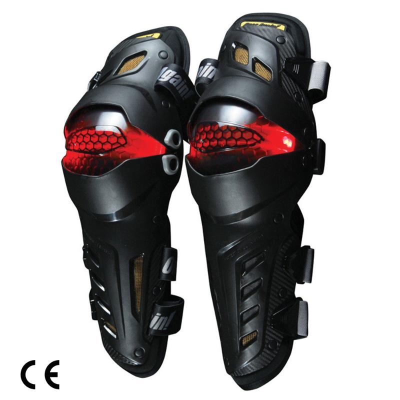

Led Light Knee Protector Motorcycle Protection Knee Pads Joelheira Moto Motocross Guards MX Protective Gear CE EN1621-1