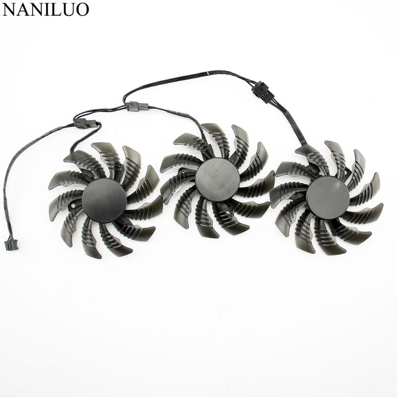 

3pcs/set PLD08010S12HH Cooling Fan Gigabyte AORUS GTX 1060 1070 1080 G1 GTX 1070Ti 1080Ti 960 970 980Ti Video Card Cooler Fan