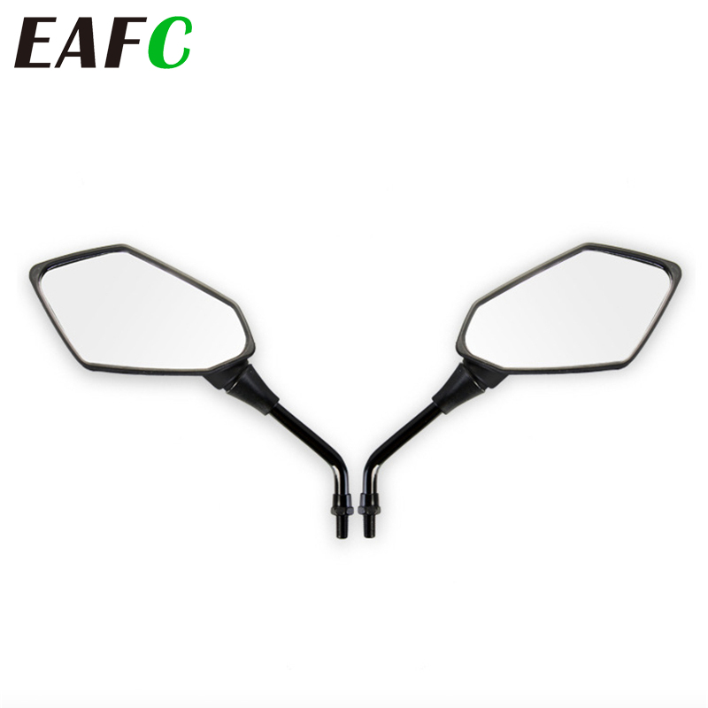 

Fashion Classic Oval Custom Classic Side Motorcycle Mirror Screw Glass Rear View Moto Handlebar Mirrors Black 1 pair 10mm 8mm