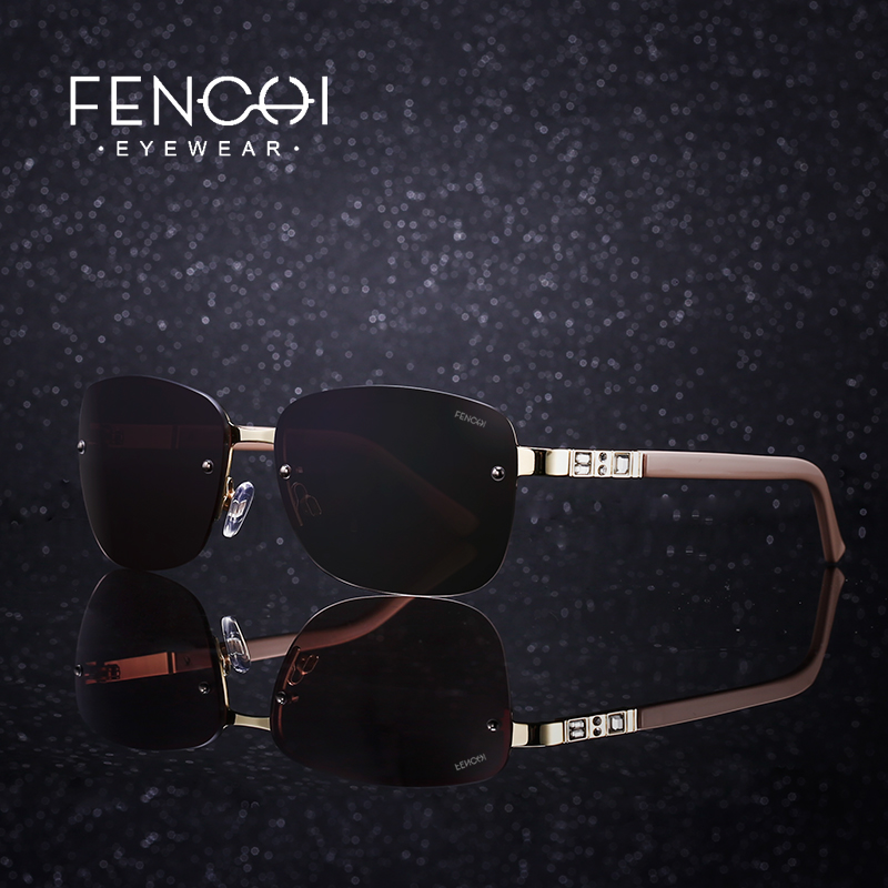 

Fenchi new stainless steel polarized sunglasses atmospheric casual sunglasses