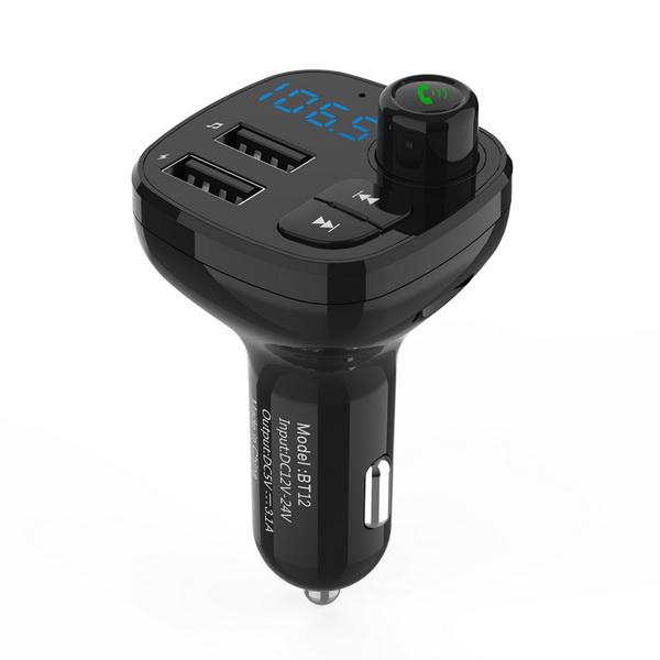 

20pcs Car FM Transmitter Wireless Bluetooth MP3 Audio Music Player Bluetooth Car Kit Handsfree BT12