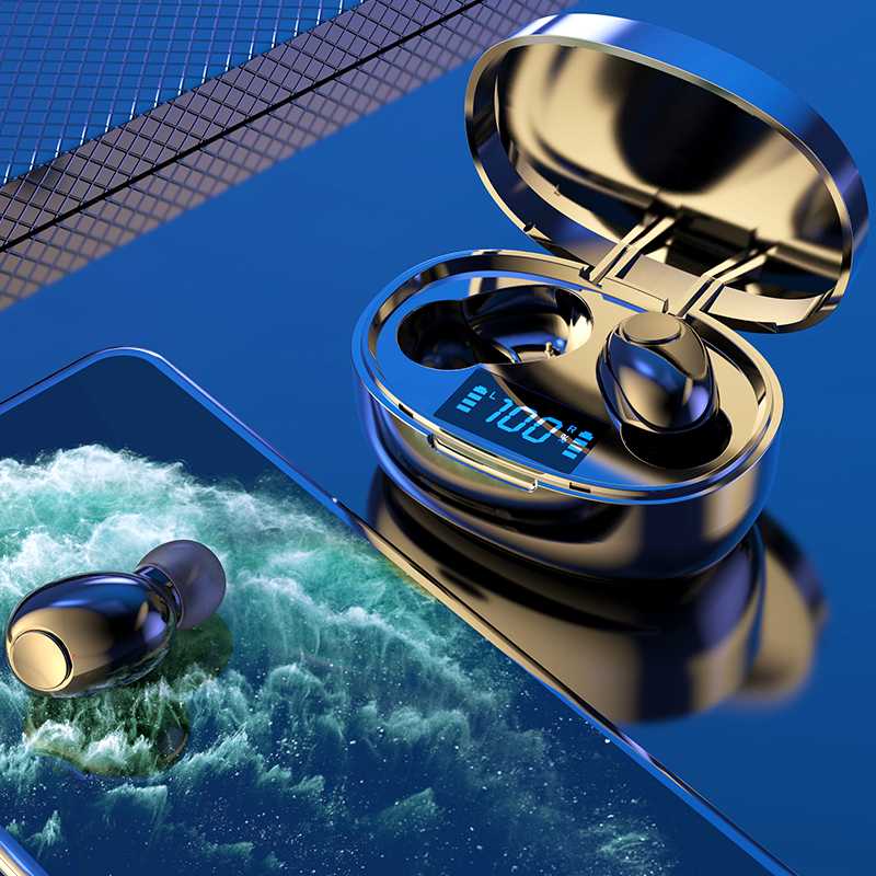 

True Wireless headset 5.0 Mini Earbud Waterproof in-Ear headset Handsfree Stereo Sport Earpiece dual mic Bluetooth