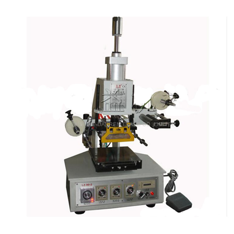 

Type 90-2 Pneumatic Gilding Press Machine 120x90mm Desktop Hot Stamping Machine, Leather, Shoes Logo, Card Stamping
