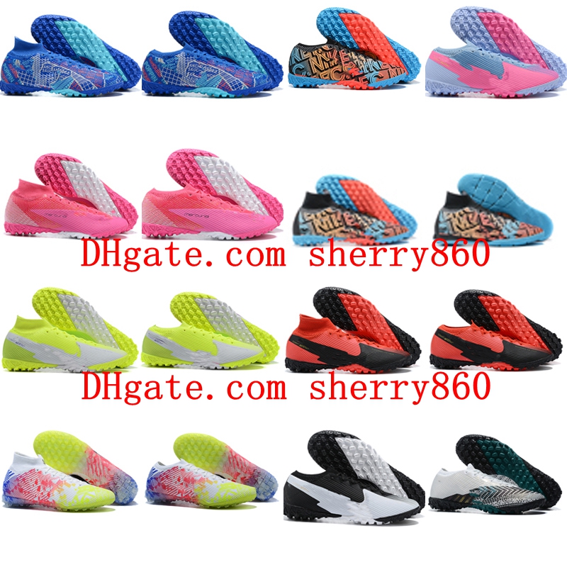 

2021 mens soccer shoes cleats Mercurial Superfly VII 7 Elite TF football boots CR7 Neymar scarpe da calcio high quality, As picture 6