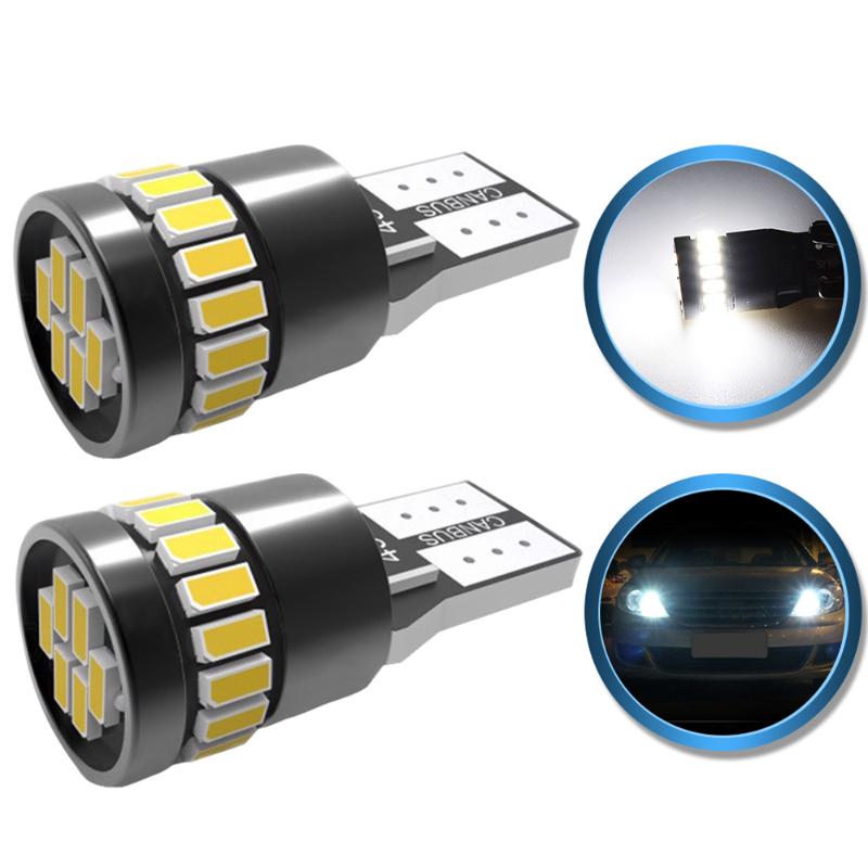 

2x NEW T10 LED Canbus Car Parking Light W5W 194 168 Auto Lamp Clearance Dome Reading Interior Trunk Lamp 6500K White, As pic