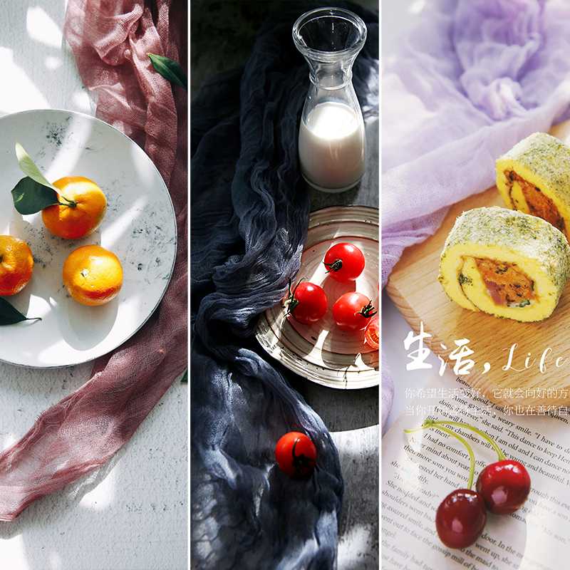 

Vogue Photography Props Background Accessories 90*60cm Soft Gauze Shooting Decoration Fotografia for Delicacy Fine Cosmetic