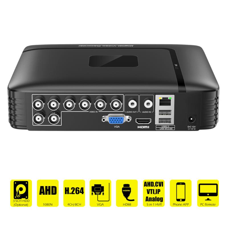 

4in1 Video Recorder For AHD Camera IP Camera Analog AHD/N DVR 4Channel 8Channel CCTV AHD DVR AHD-N Hybrid DVR/1080P NVR