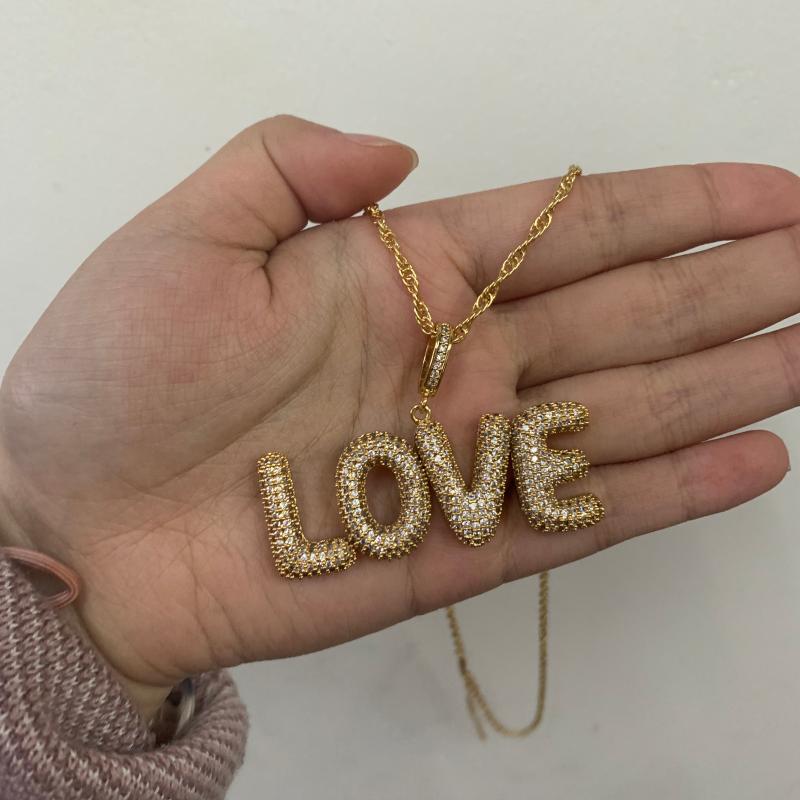 

Chains Custom Necklaces Name Letter Necklace High Quality