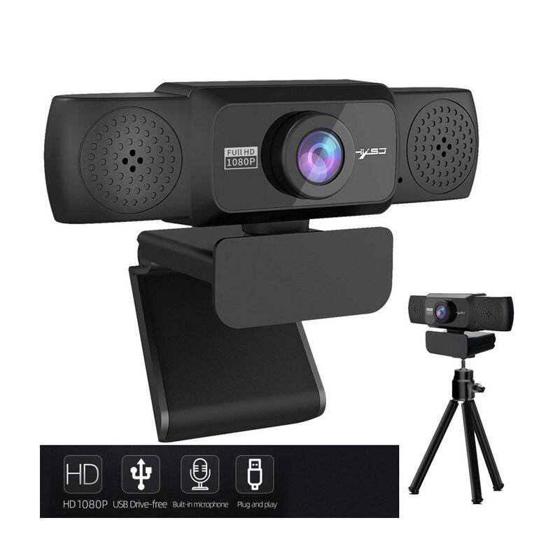 

1080P HD Webcam with Bracket Rotatable PC Desktop Web Camera Cam Mini Computer WebCamera Cam Video Recording Work