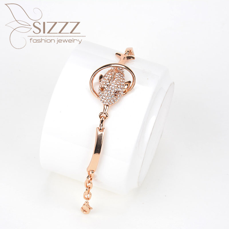 

2020 Hot New Europe and America full of crystal wild gold exaggeration Bracelet&Bangles for women