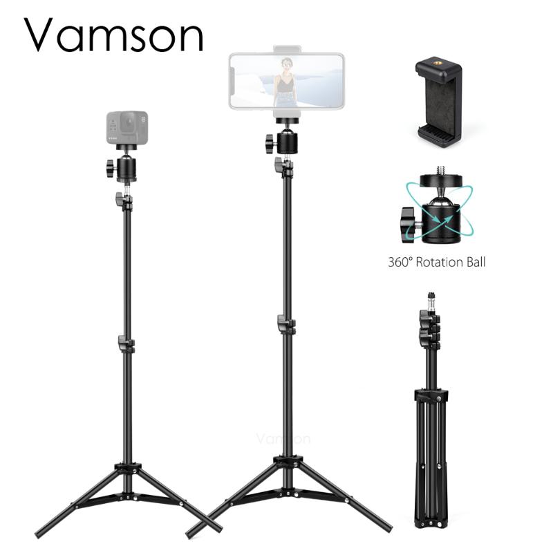 

Vamson Selfie Tripod photo video Live video recording streaming Selfie Tripod With for Phone & Cameras Cameras VLS02B