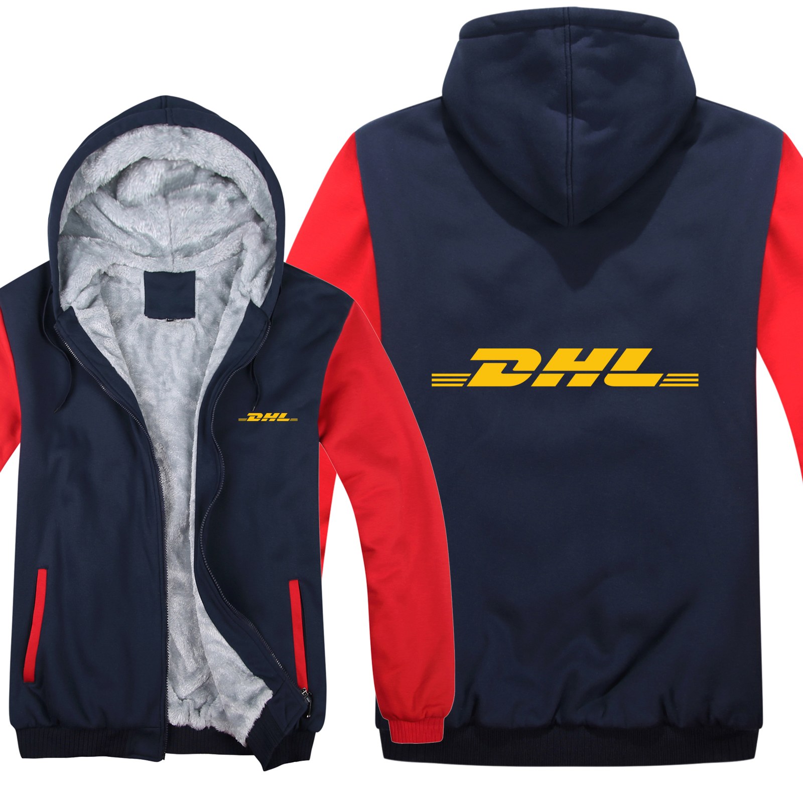 

Winter Hoodies Men Fashion Coat Pullover Wool Liner Jacket DHL Sweatshirts Hoody HS-058, As picture